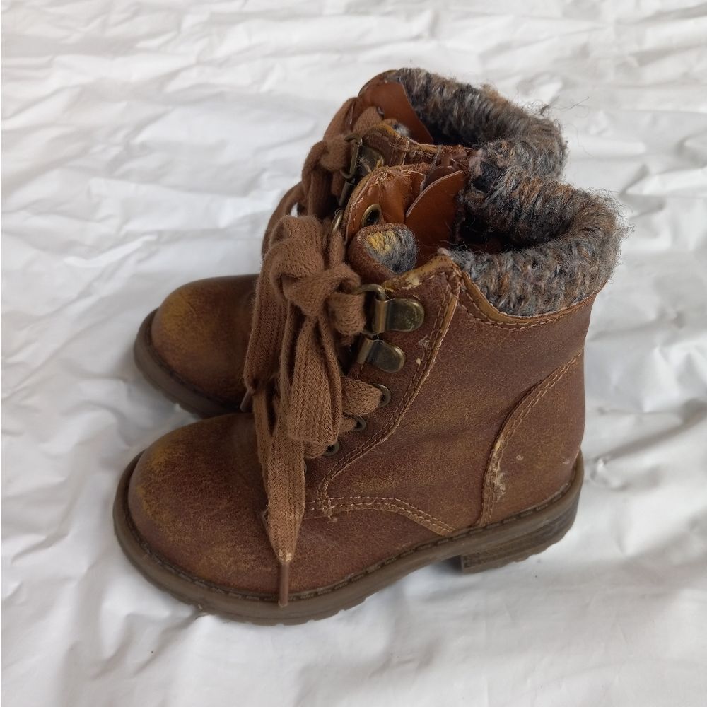 Madden Girl Cognac Hiking Boots Baby Size 5